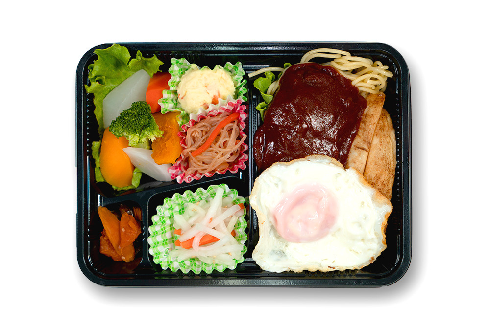 手ごねハンバーグ弁当